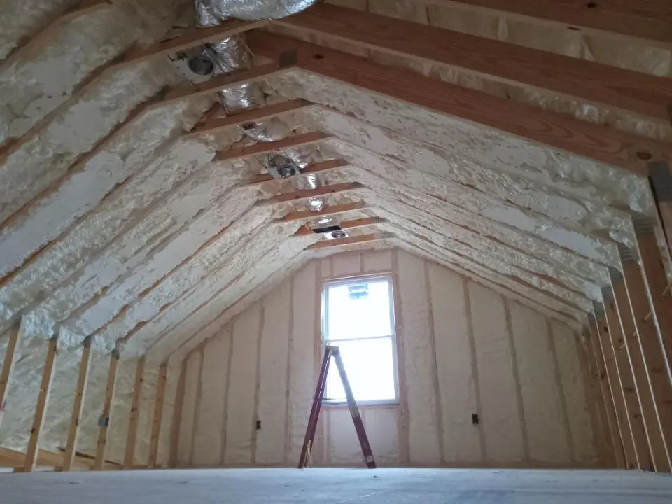 Spray foam roofing application for Crawl Space Insulation project in Cottleville